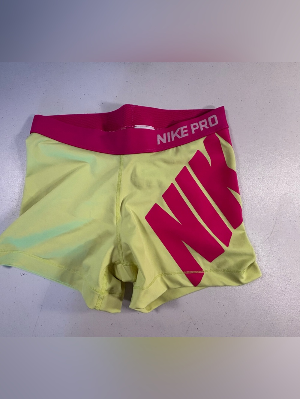 Nike Yellow & Pink Women's Training Shorts